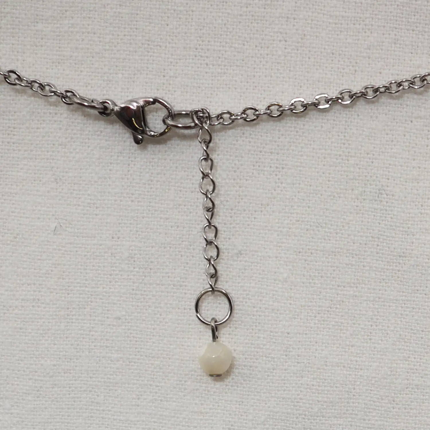 Pendentif Lune à l'envers et Pierre de lune