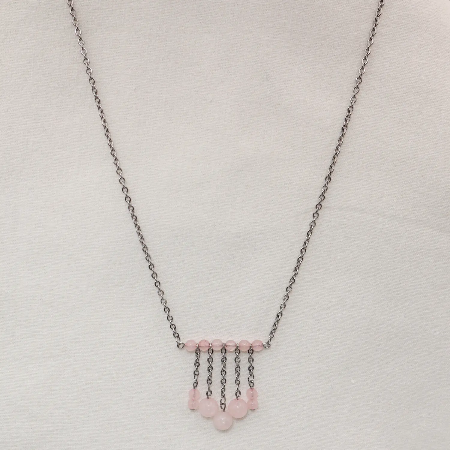 Pluie de Quartz rose - Front_15-0-20_1500px_Q75 Collier Pluie de Quartz rose