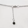 Pendentif Pointe d'Obsidienne noire et Serpentine russe - D09