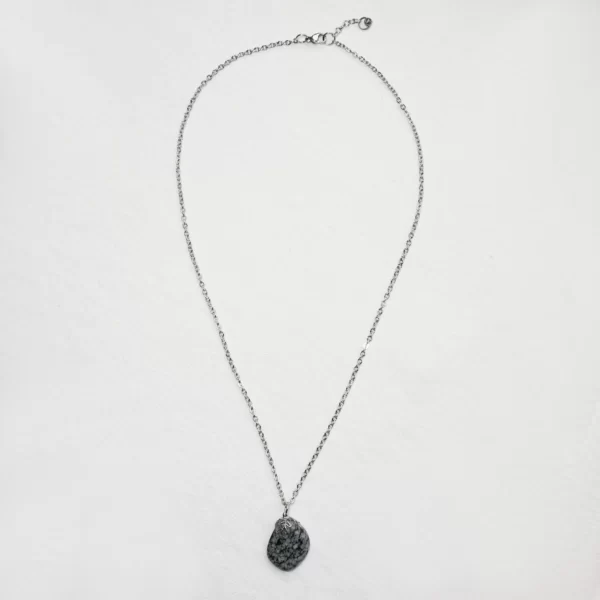 Pendentif Obsidienne flocon