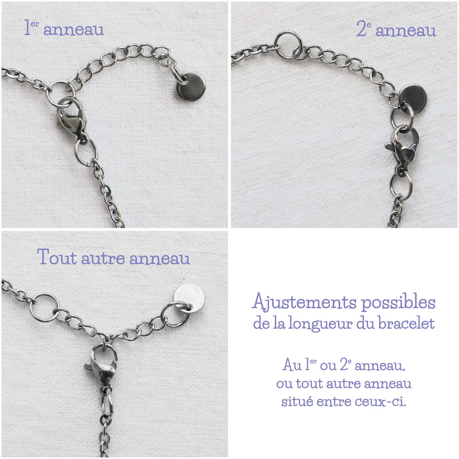 Bracelet_Cheville_Ajustements_possibles_3cm_Breloque_Q50 Bracelet de cheville - Ajustements possibles - 3cm - Breloque
