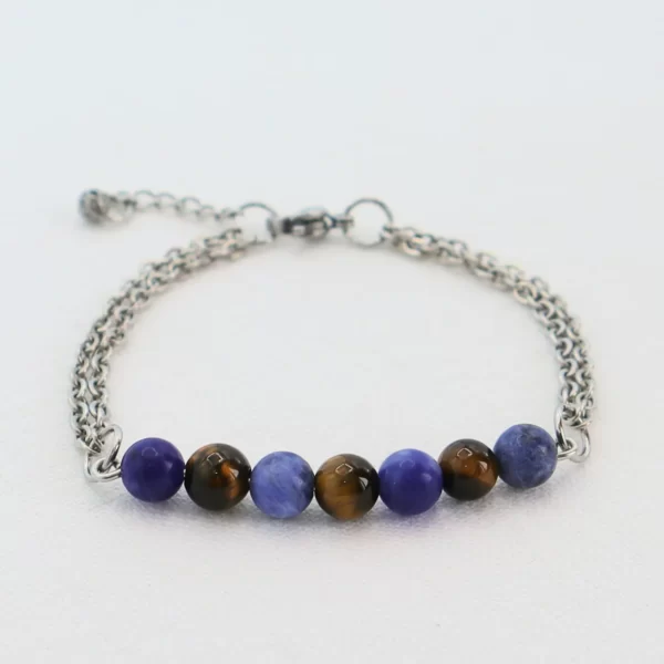 Bracelet Sodalite et Oeil de tigre