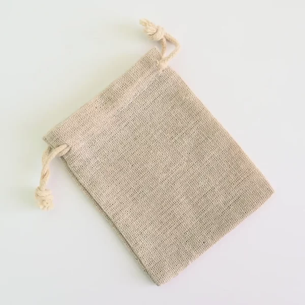 Pochette en coton beige