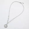 Pendentif Chakra Couronne et Quartz clair D00278