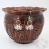 Boucles d'oreille Quartz clair