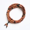 Bracelet Mala Bois de santal et Onyx noir