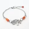 Bracelet Arbre de vie et Cornaline