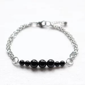 Bracelet Onyx noir