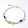 Bracelet Plume et Lapis Lazuli