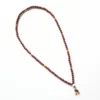 Bracelet Mala Bois de santal rouge et Mookite