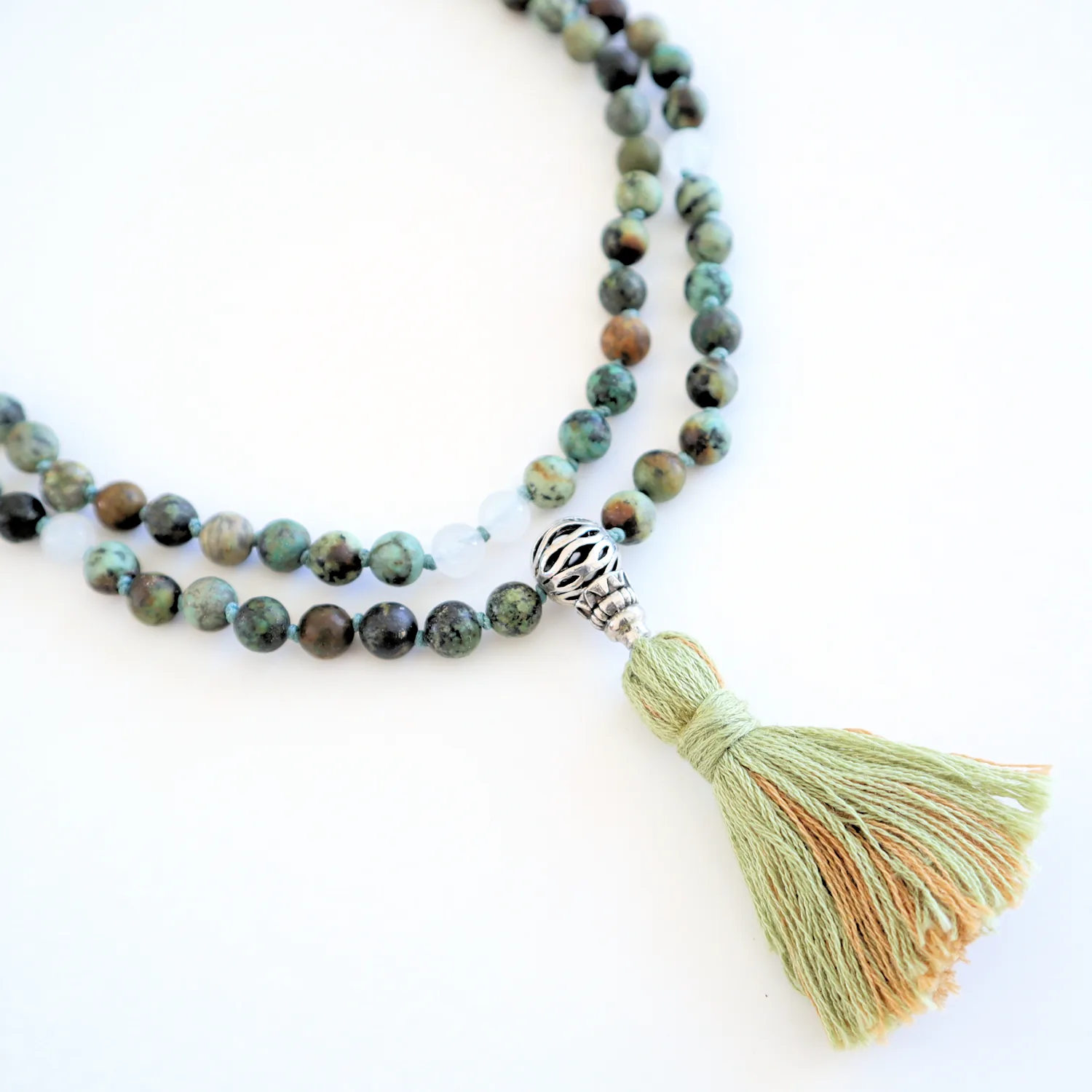 Mala Turquoise africaine et Quartz neige